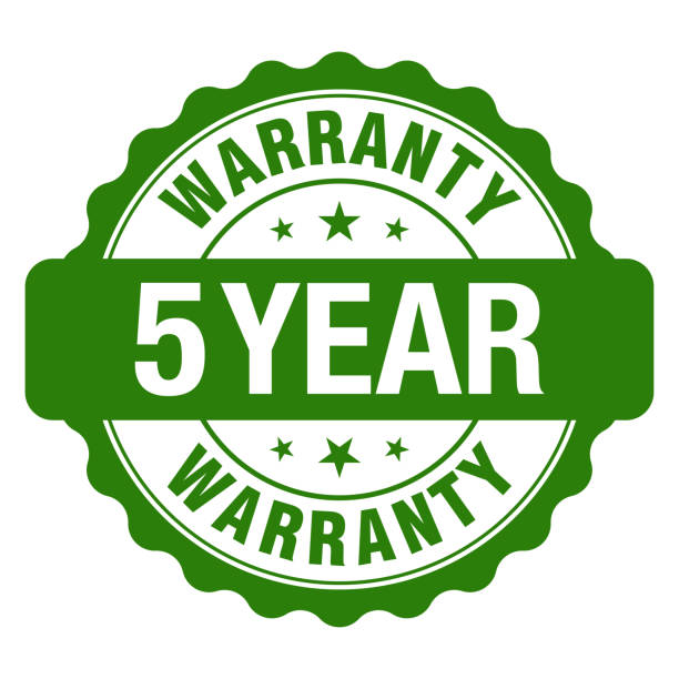 Gold 5 year warranty badge Stock Vector by ©newartgraphics 80513742